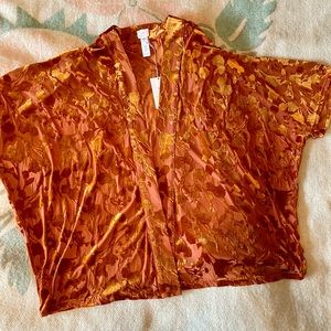 Bronze floral kimono